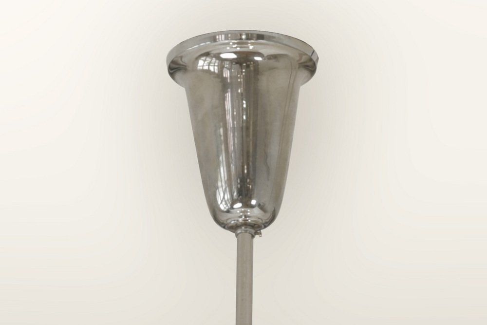 Large Art Deco Pendant Light In Factory Design From Napako, Czechoslovakia, 1930s photo buy