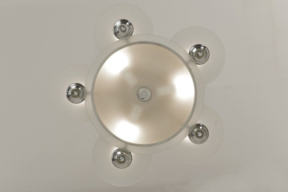 Large Art Deco Pendant Light In Factory Design From Napako, Czechoslovakia, 1930s photo vintage