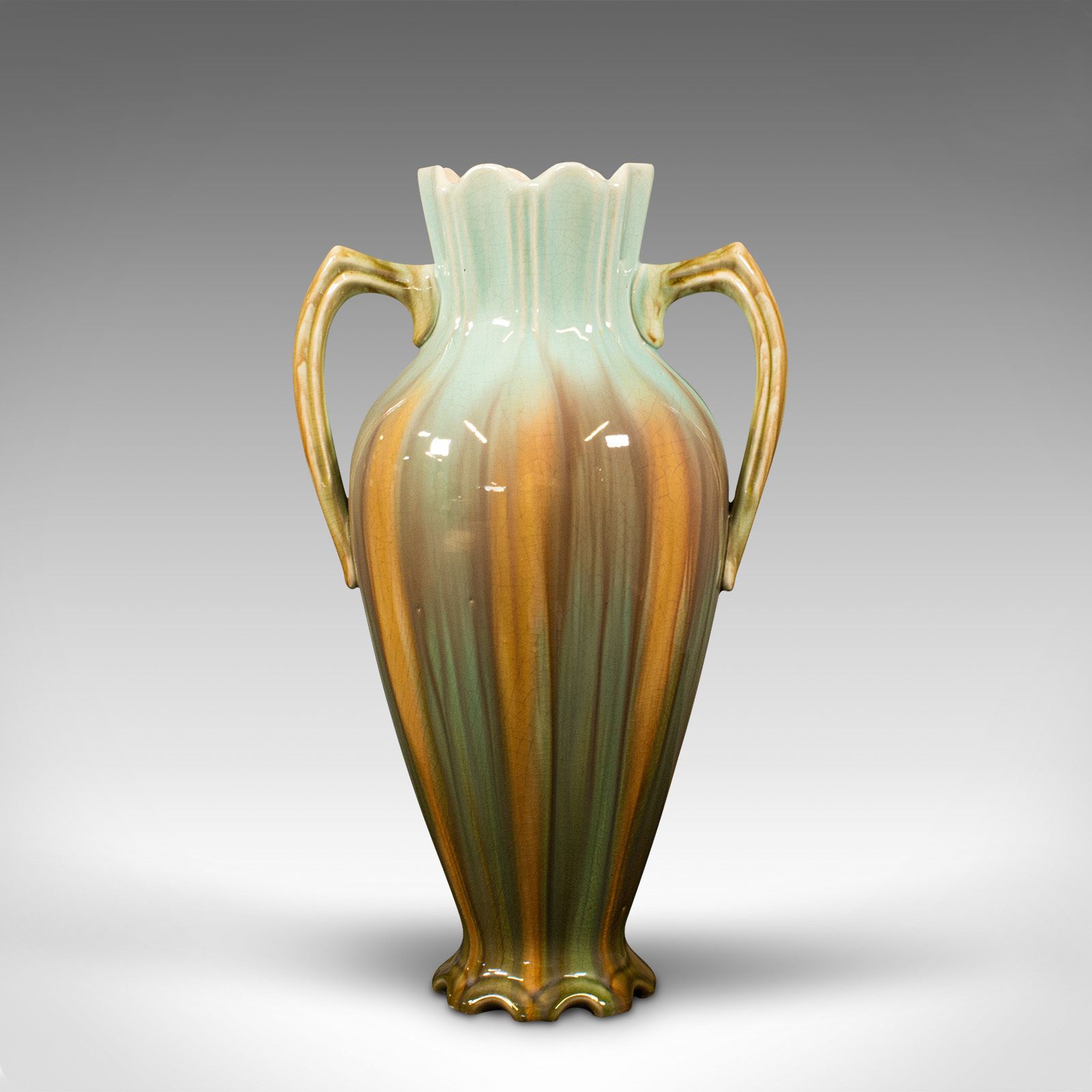 Antique Decorative Vase, French, Ceramic, Flower Urn photo 895.0