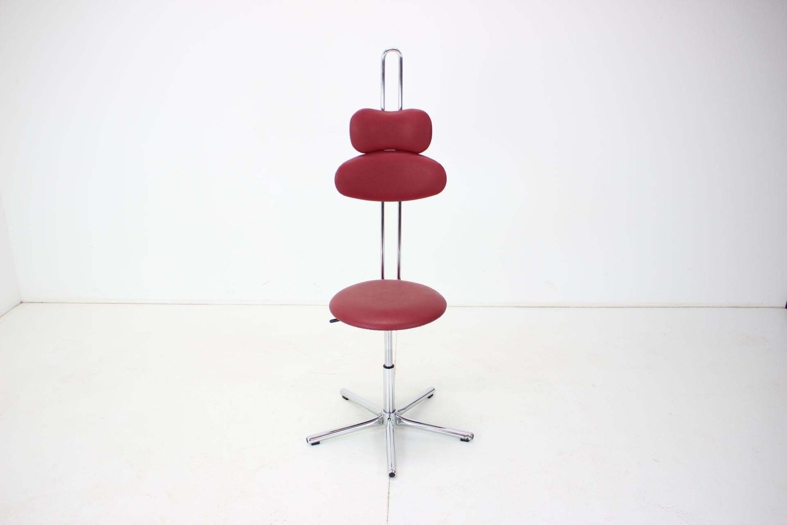 Furniture Height Adjustable Swivel Chair 1980s, Czechoslovakia photo