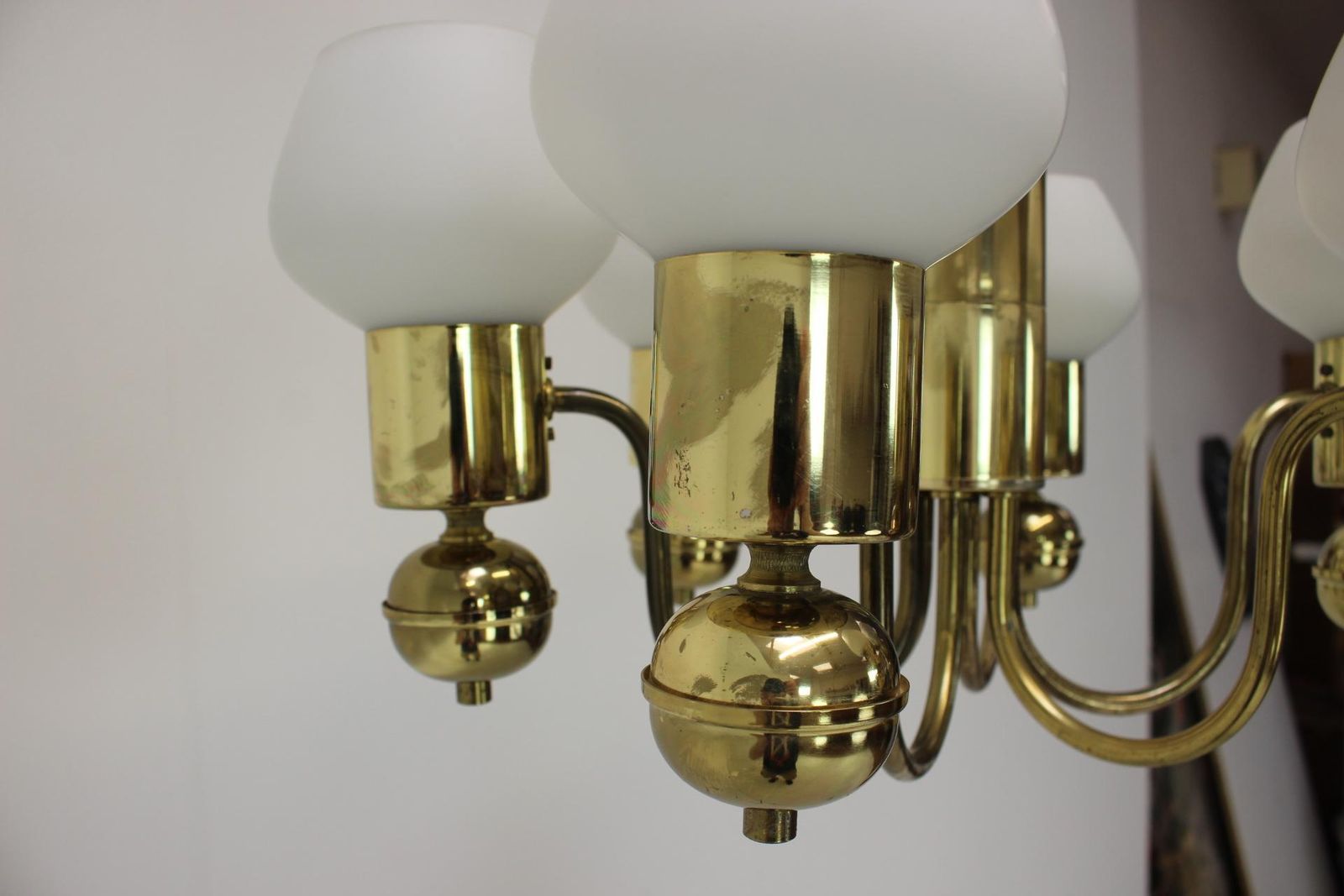 Mid Century Chandelier Kamenicky Senov, 1960's photo vinterior