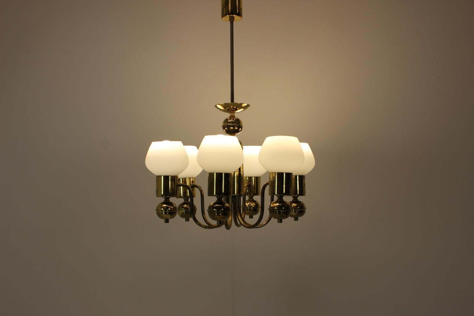 Mid Century Chandelier Kamenicky Senov, 1960's photo vintage