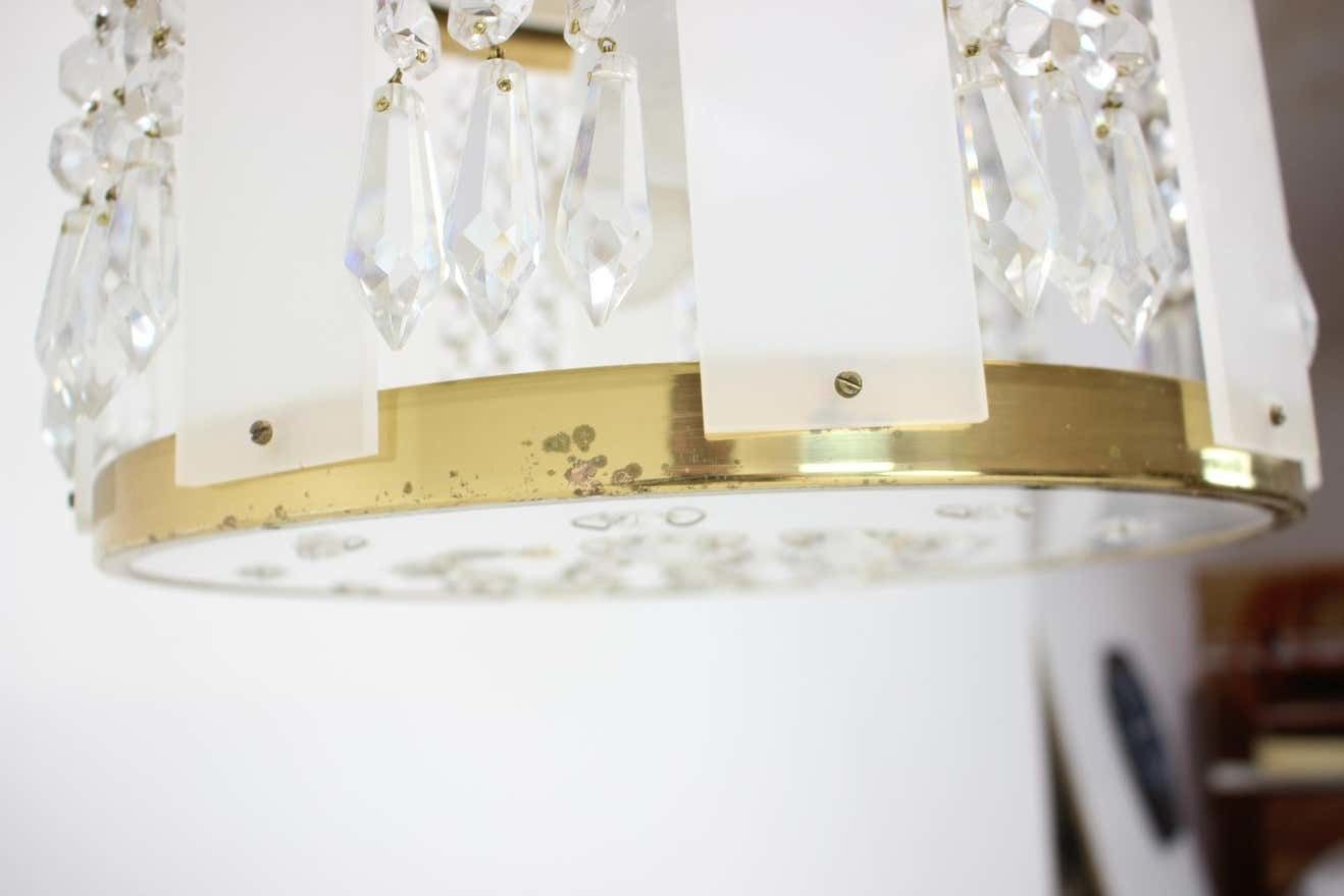 photo furniture Mid Century Krystal Chandelier By Jablonecke Sklarny, 1970’s
