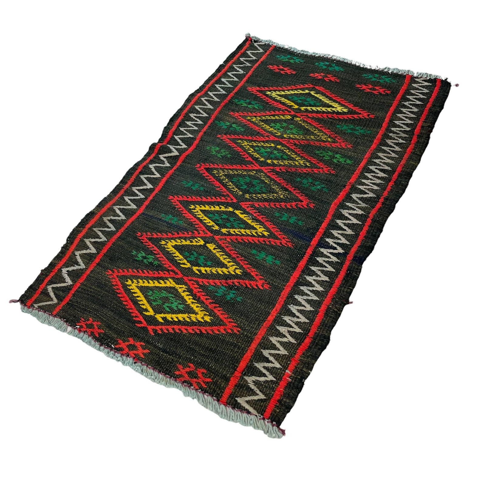Traditional Turkish Mini Kilim Rug , Vintage Anatolian Turkish Kilim Rug , 80 X 48 Cm photo furniture