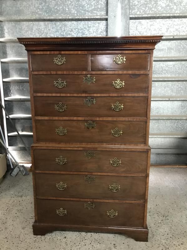 Beautiful Georgian Chest On Chest photo for sale