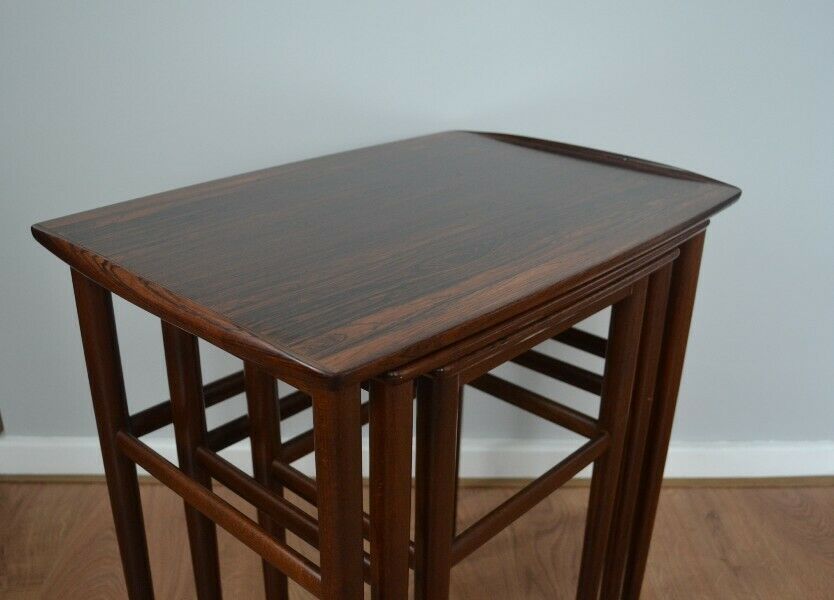 Mid Century Danish Rosewood Nest Of Tables