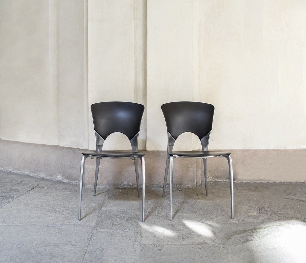 Silla Stacking Chairs By Josep Llusca For Driade, Italy, 1995, Set Of 2