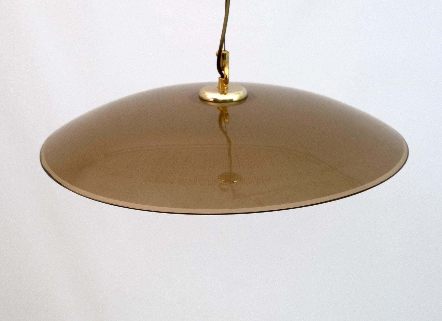 Mid Century Modern Italian Murano Glass Pendant Lamp Murano, 1970s photo vinterior