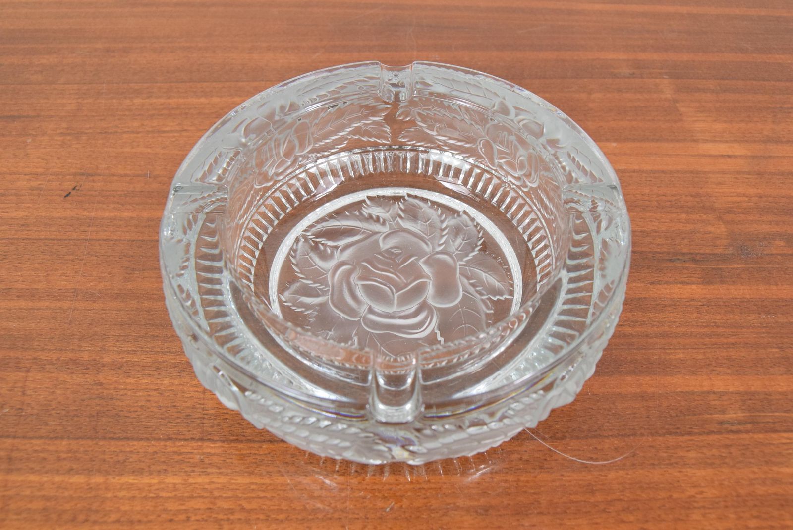 Mid Century Glass Ashtray/Bohemia Cristal, 1950´S photo vinterior