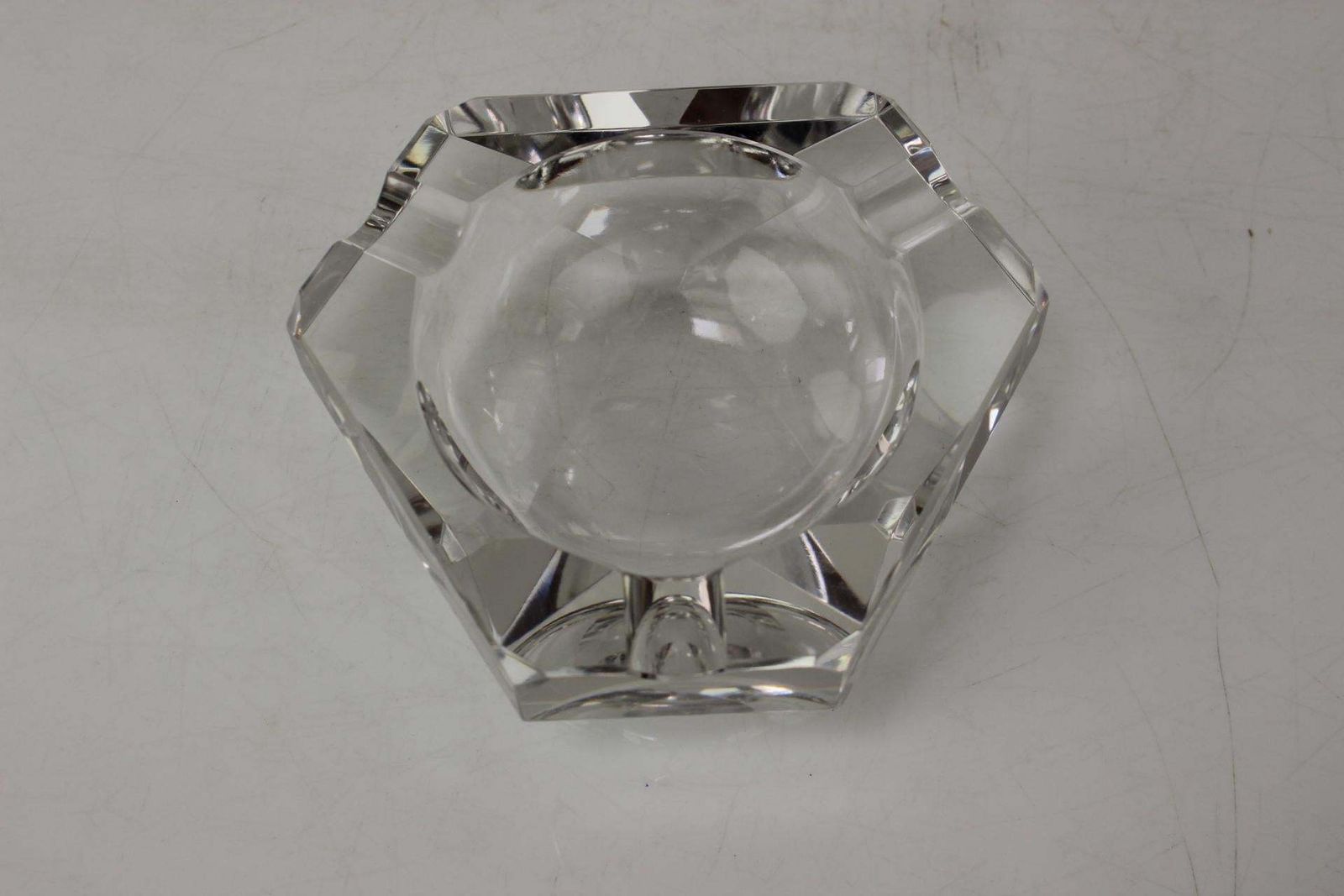 Mid Century Ashtray   Diamond By Bohemia Glass, 1970's photo buy