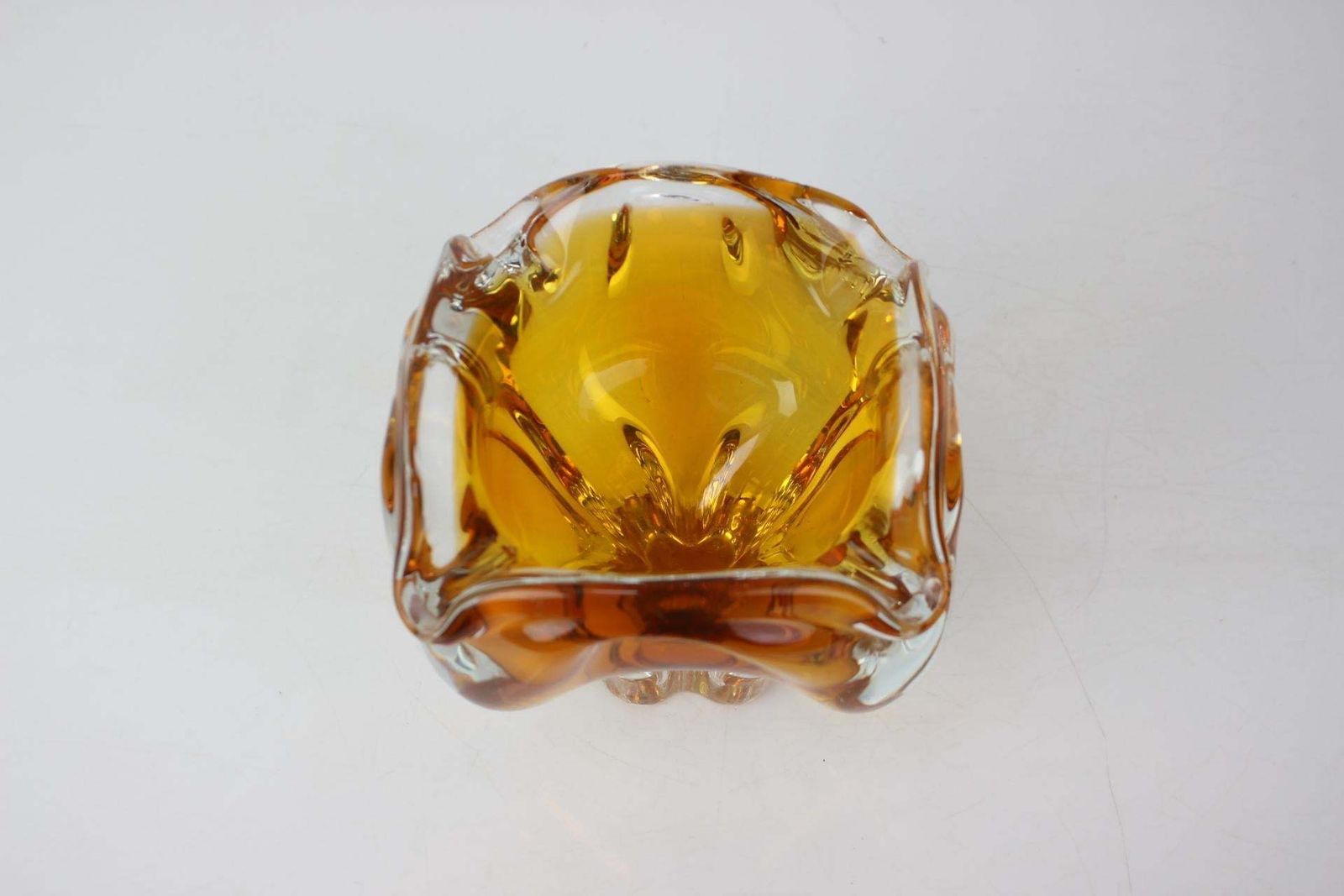 Art Glass Bowl By Josef Hospodka For Chribska Glassworks, 1960s photo for sale