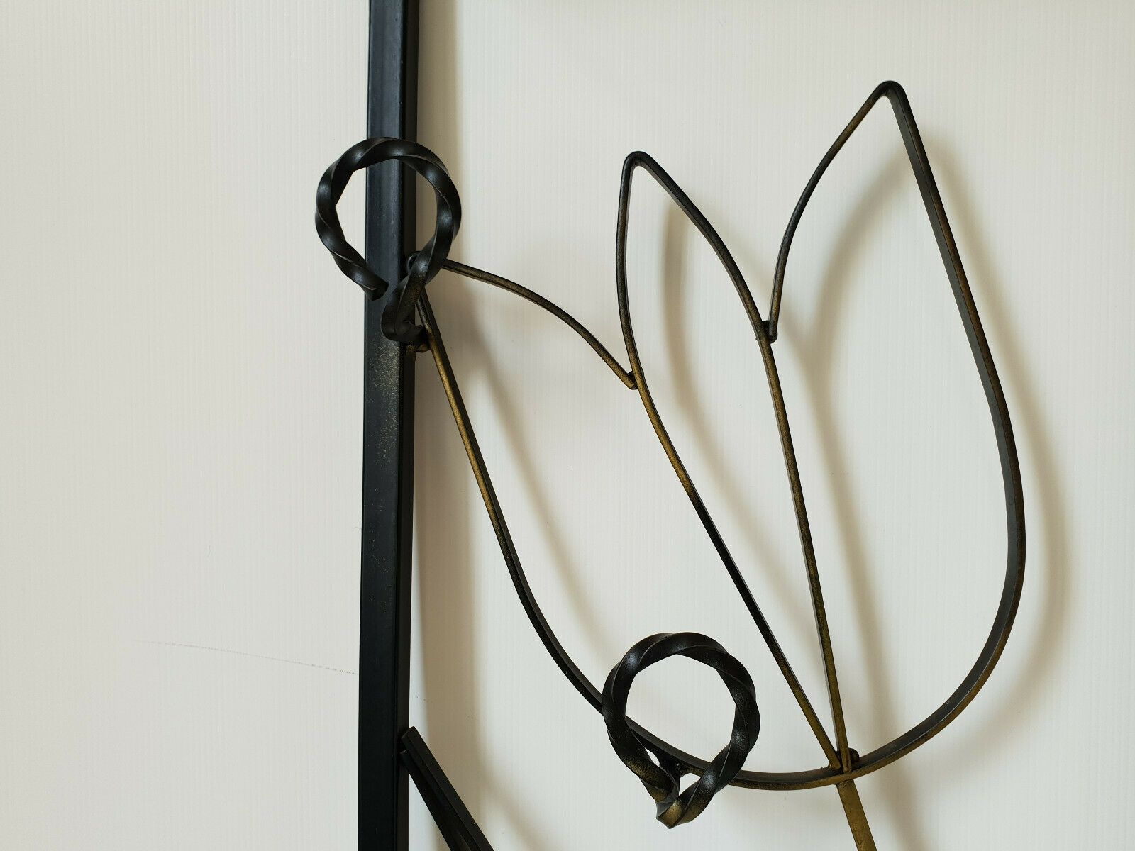 Vintage 1950 Steel Tulips Wall Coat Rack 50s 1950s photo furniture