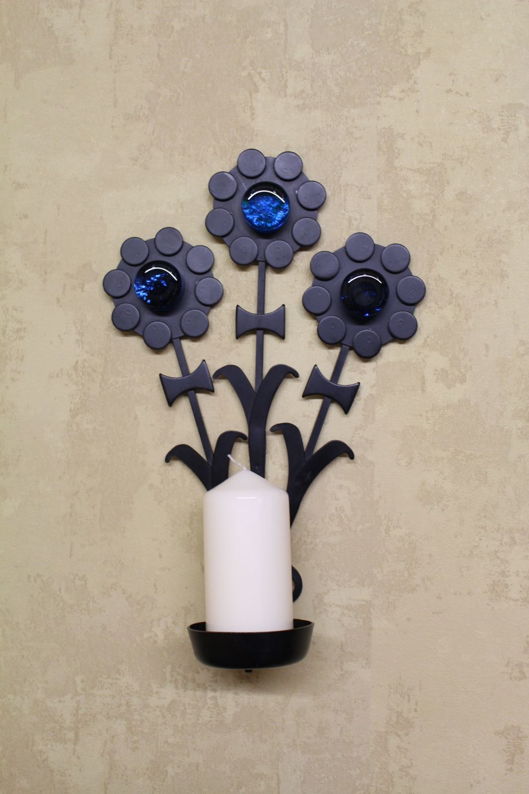 1960’s Dantoft Of Denmark Metal And Glass Candle Sconce