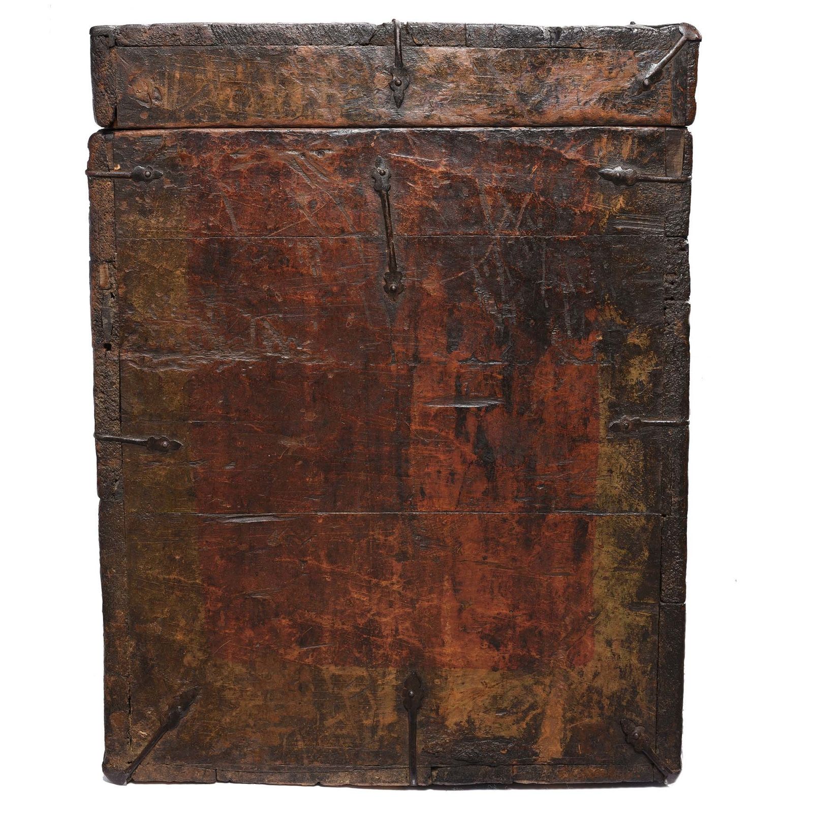 photo vinterior Antique Painted Tibetan 'Double Dragon' Storage Chest 17th Century
