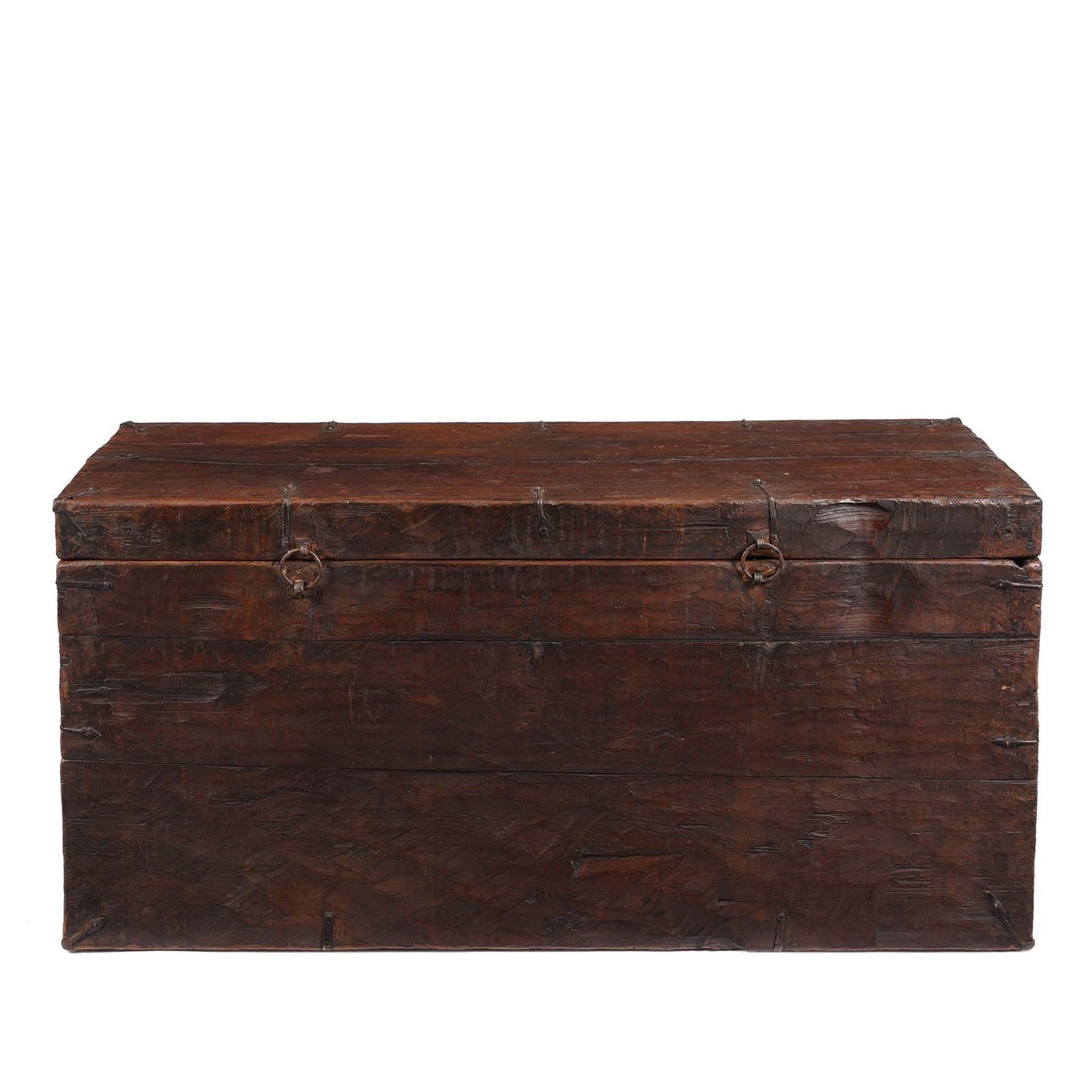 photo buy Antique Painted Tibetan 'Double Dragon' Storage Chest 17th Century