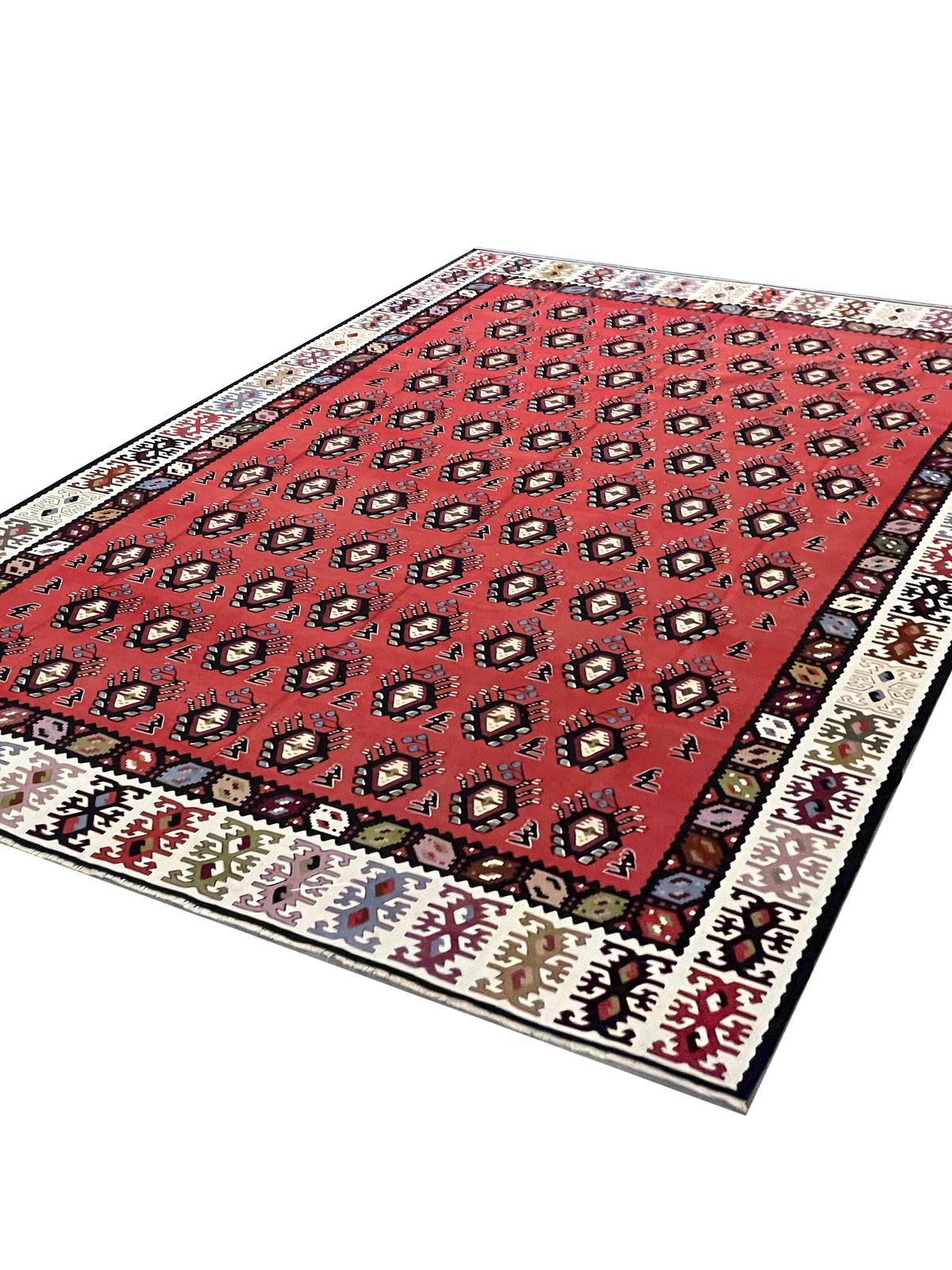 Antique Turkish Pirot Kilim Rug Handmade Flatwoven Oriental Kilim Area Rug photo buy