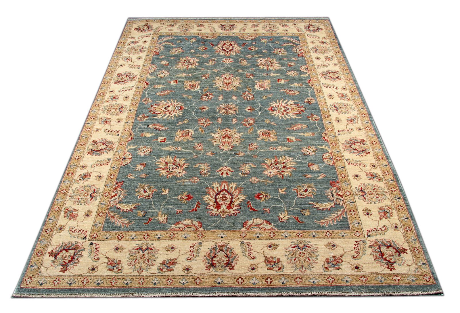 Handwoven Ziegler Rug Traditional Floral Wool Area Rug photo vinterior