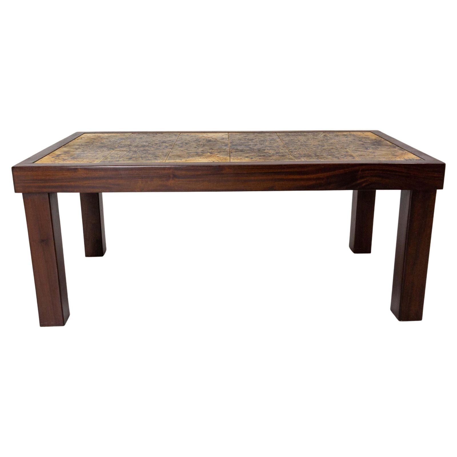 Table basse française en céramique signée Jean d'Asti, Vallauris, 1960