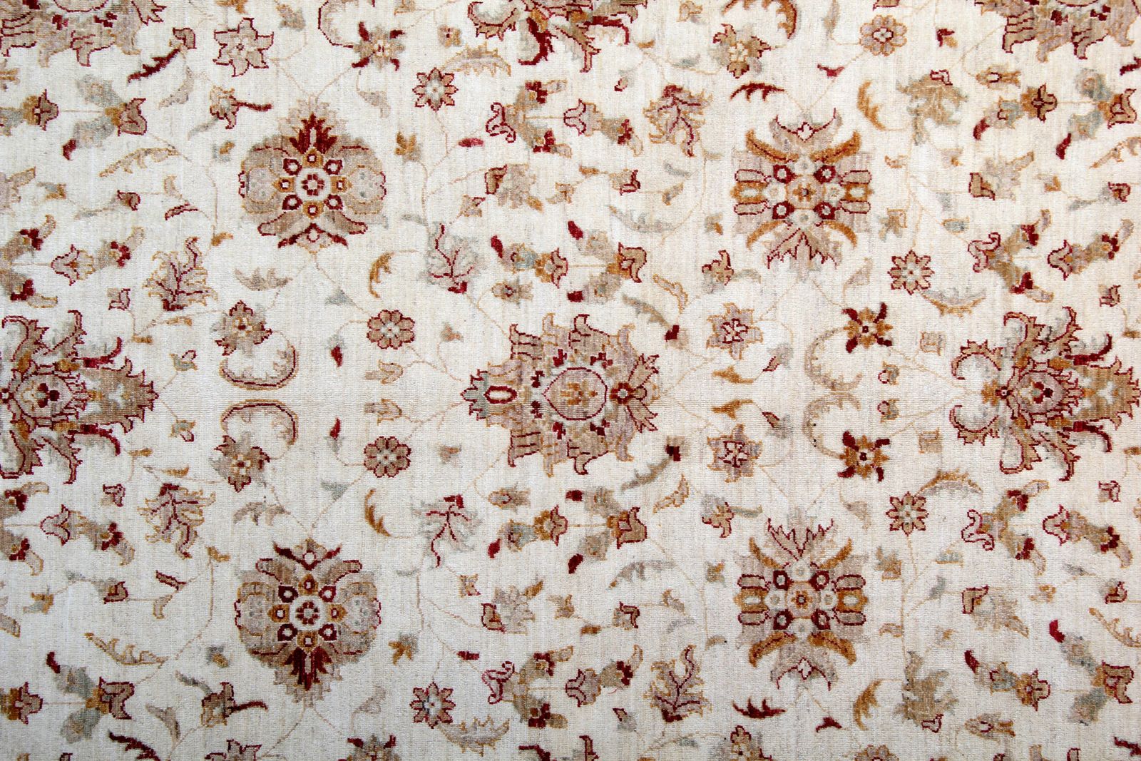 Large Ivory Zielger Rug Handwoven Oriental Floral Carpet photo buy