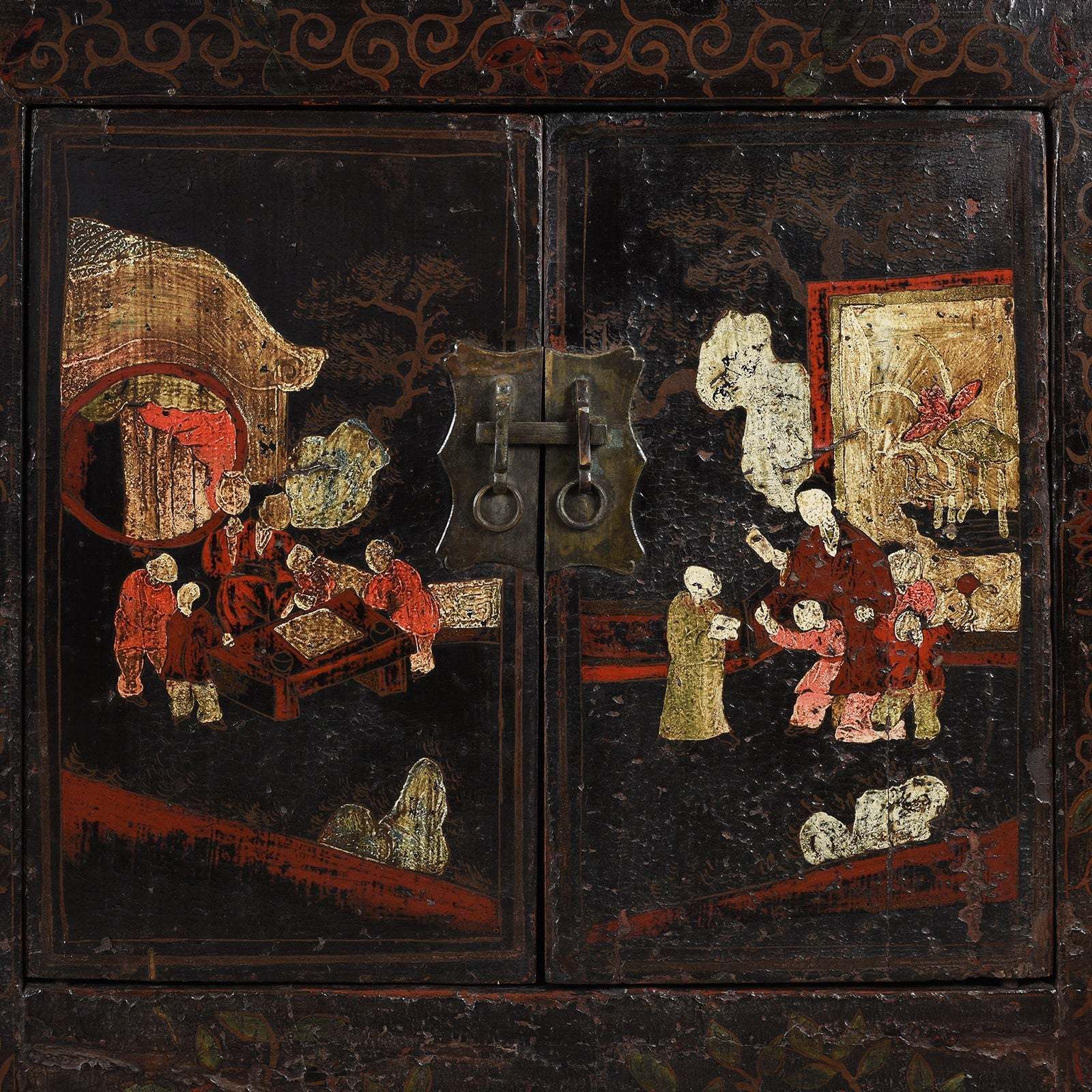 Black Lacquer Sideboard From Shanxi   18thc photo vinterior
