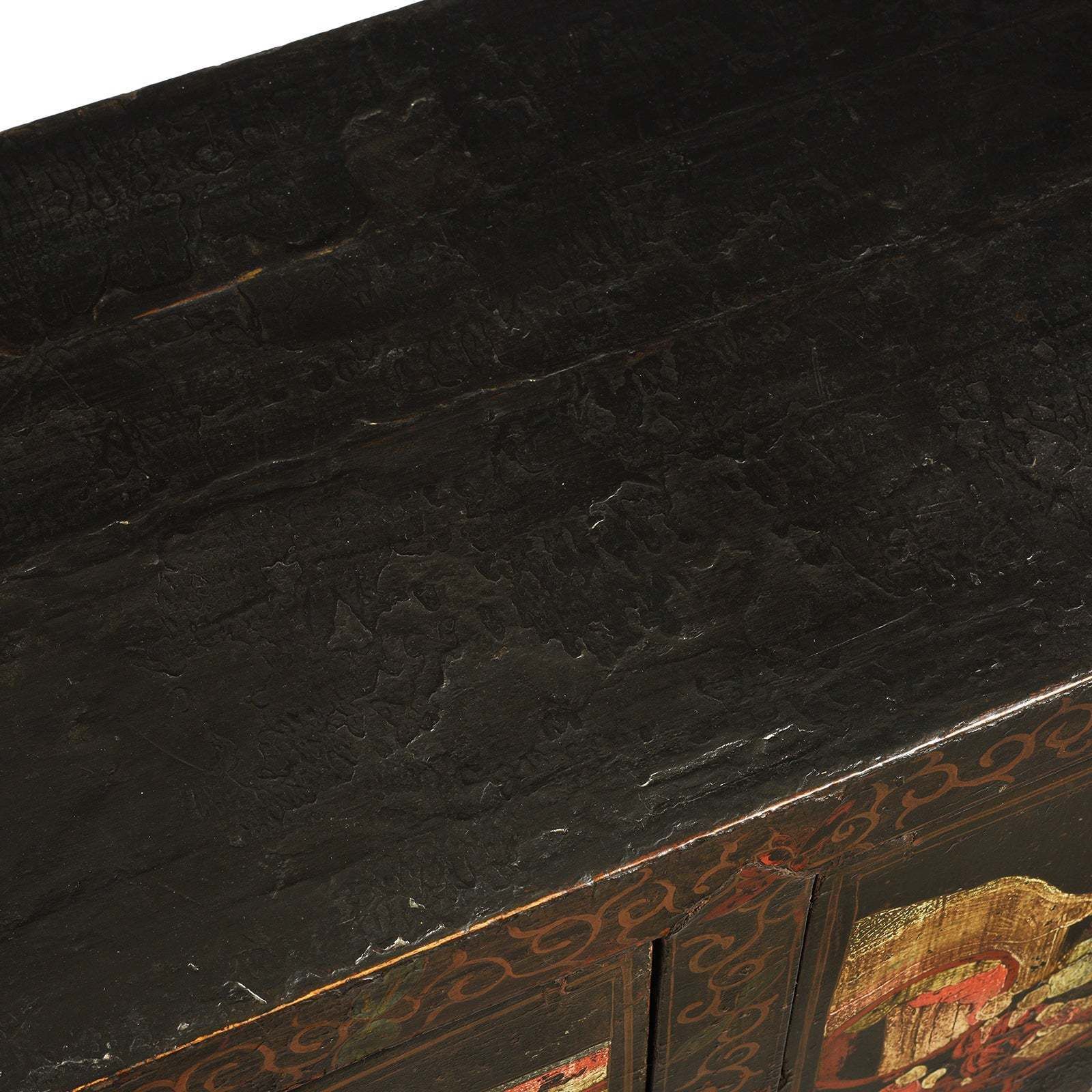 Furniture Black Lacquer Sideboard From Shanxi   18thc photo