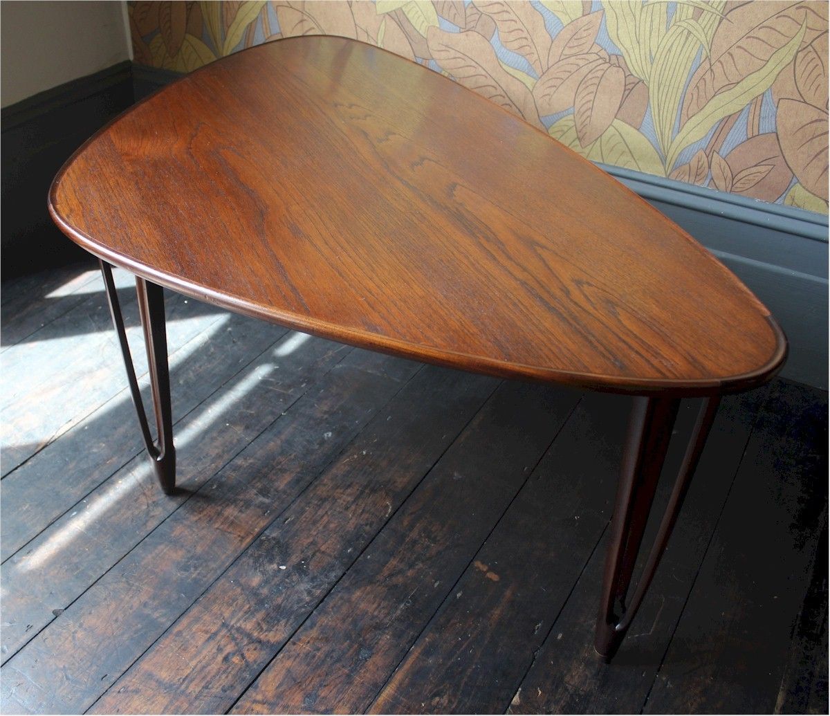 Danish Triangular Teak Coffee Table From Bc Møbler photo buy