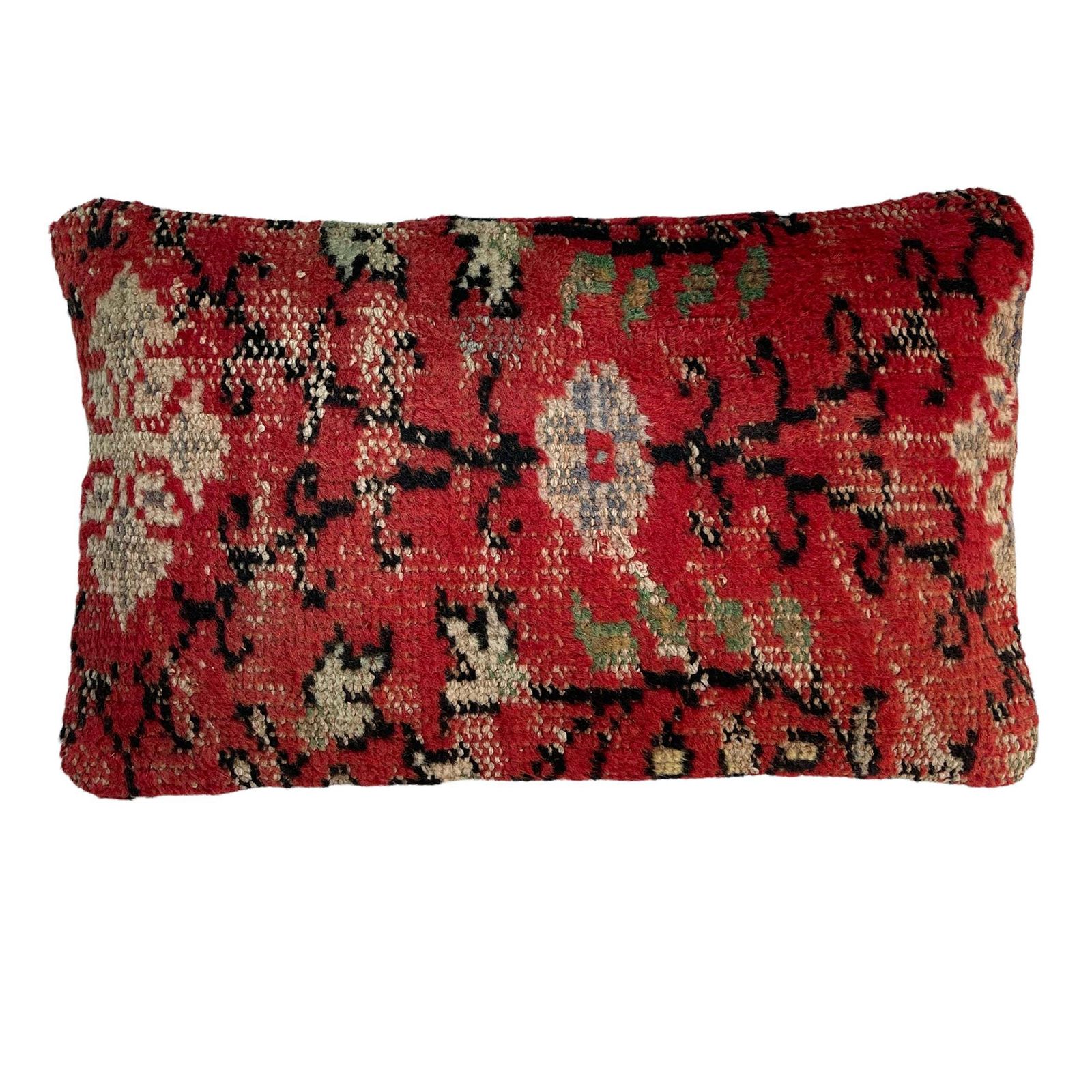 12'' X 20'' Vintage Hand Made Rug Cushion Cover, 30 X 50 Cm Decorative Rug Pillow Cover, Large Vintage Turkish Rug Cushion Cover photo 70.0