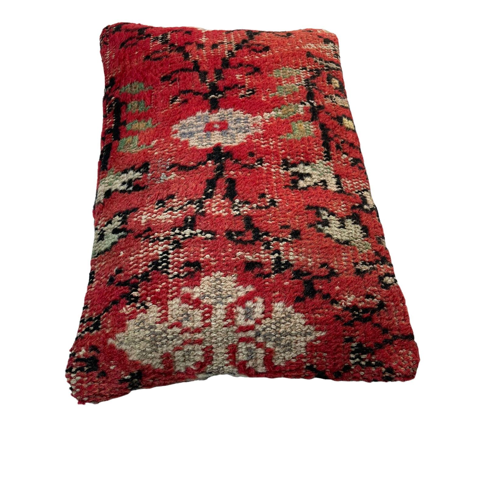 12'' X 20'' Vintage Hand Made Rug Cushion Cover, 30 X 50 Cm Decorative Rug Pillow Cover, Large Vintage Turkish Rug Cushion Cover photo vintage