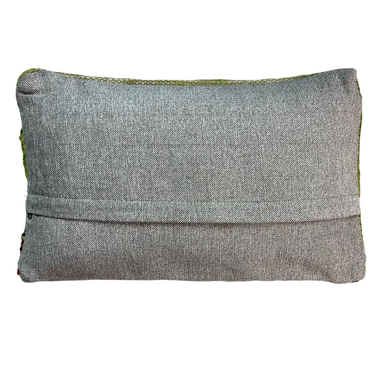 12'' X 20'' Vintage Hand Made Rug Cushion Cover, 30 X 50 Cm Decorative Rug Pillow Cover, Large Vintage Turkish Rug Cushion Cover photo for sale
