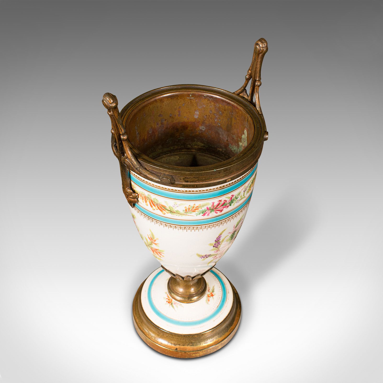Antique Mantlepiece Jardiniere, French, Ceramic, Display, Planter photo Home Decor