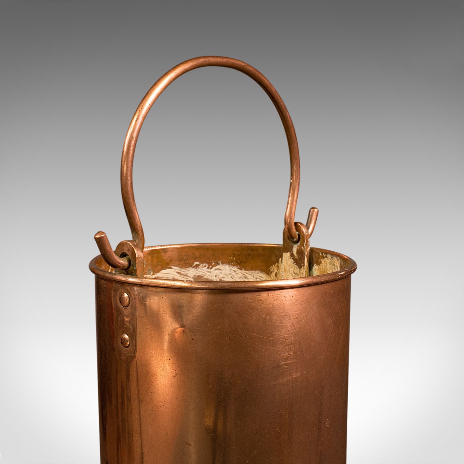 photo furniture Pair Of Antique Hall Stick Stands, English, Copper, Umbrella Bucket