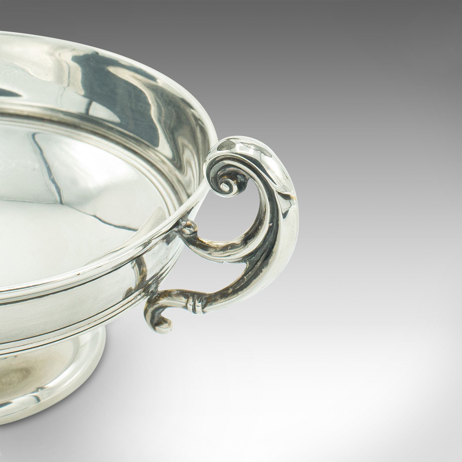 Pair Of Antique Bonbon Dishes, English, Sterling Silver, Serving Bowl photo 985.0