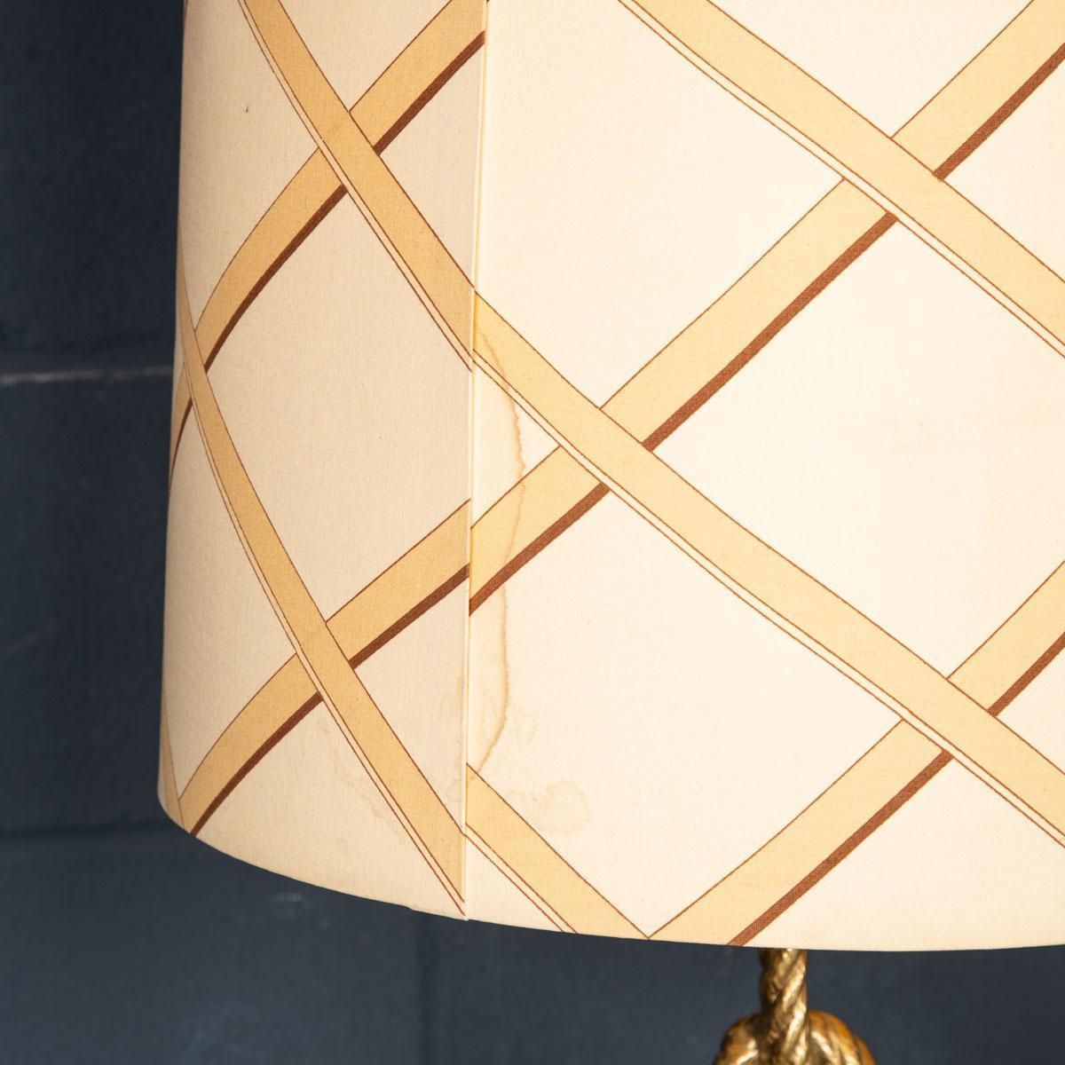 Lighting 20th Century Large Table Lamp With Original Shade Attributable To Gucci, C.1980 photo