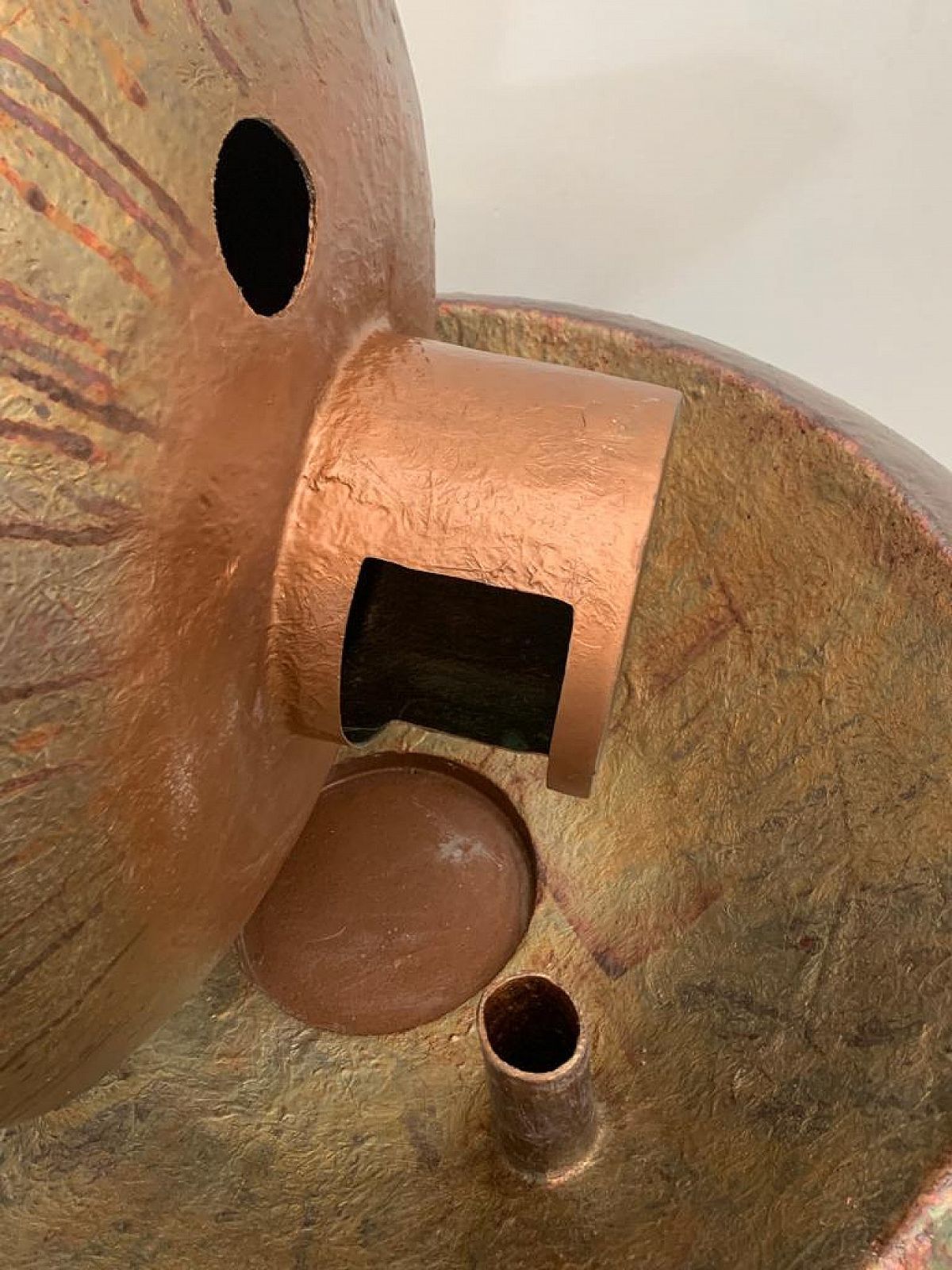 photo furniture Astral Disk Fountain By Ravi Canta In Fibreglass And Copper, 1990s