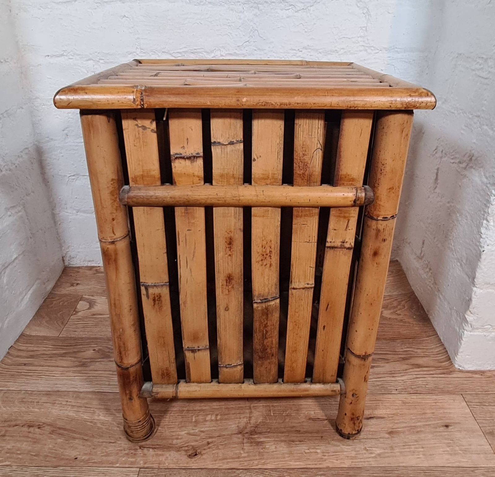 Vintage Bamboo Bedside Cabinet  Cupboard photo buy