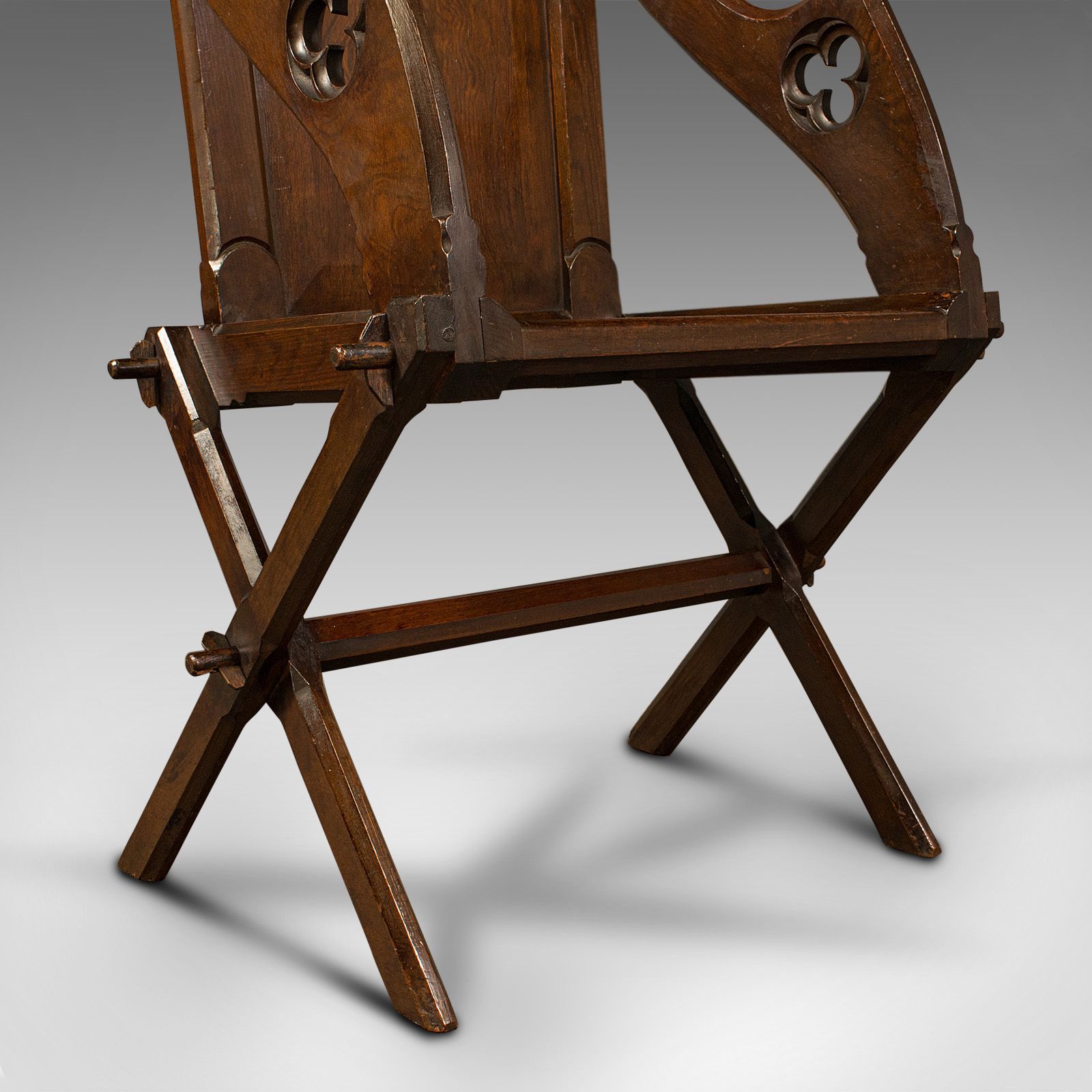 Antique Glastonbury Chair, English, Pitch Pine Armchair photo buy