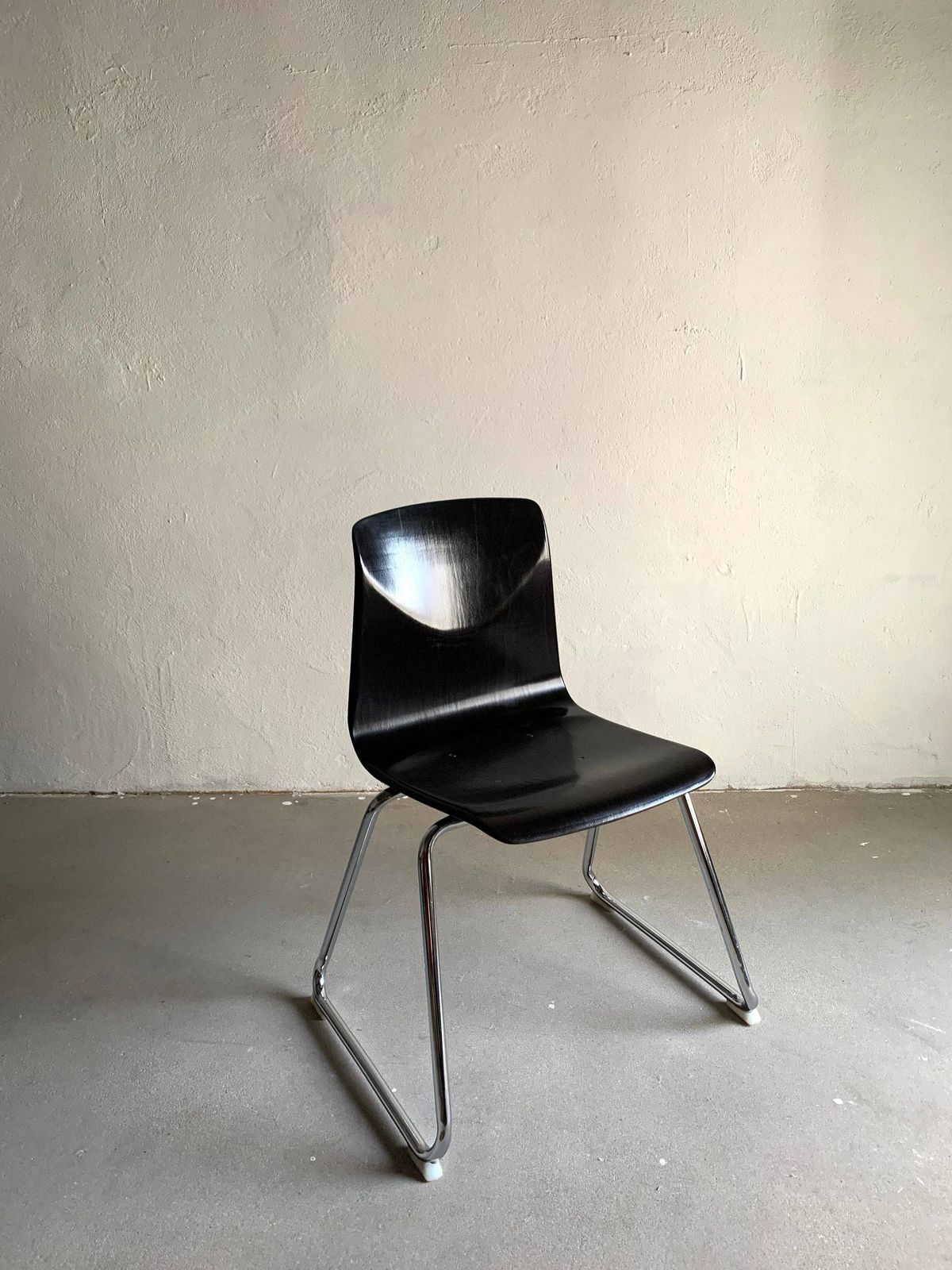7 Metal Stackable Chairs/Tubular Dining Chair/Pagholtz/West Germany/1960s/Vintage photo for sale