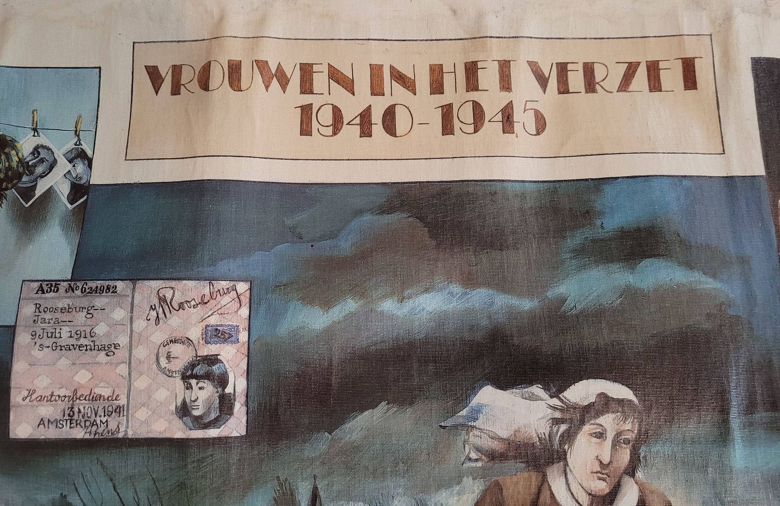 Dutch Feminist History Poster  Vrouwen In Het Verzet  Historical Posters  School Posters  Women's Suffrage photo for sale