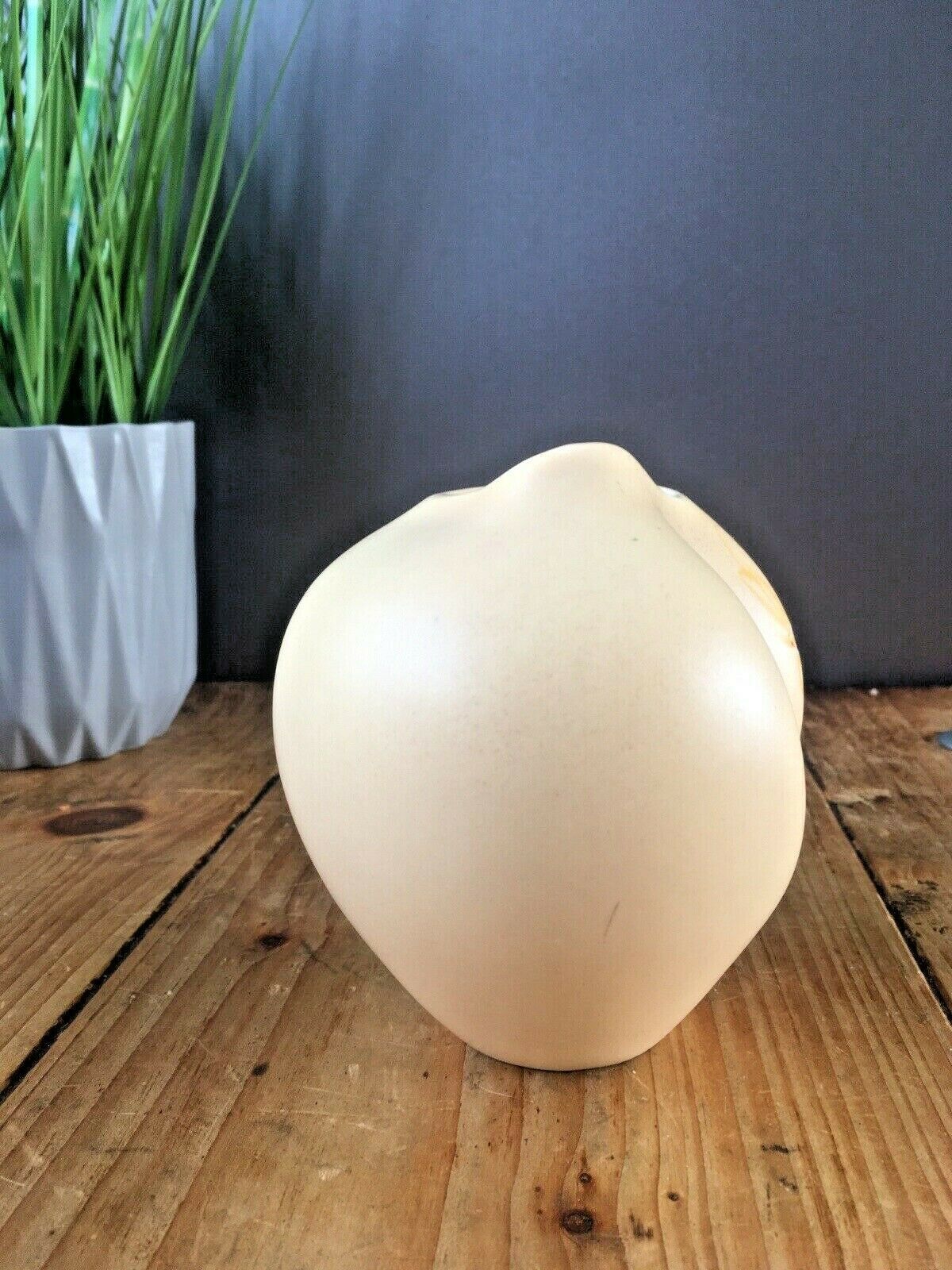 Rare 50s Mid Century Zell Schmider Keramik West German Pottery African 4166 Vase photo vinterior