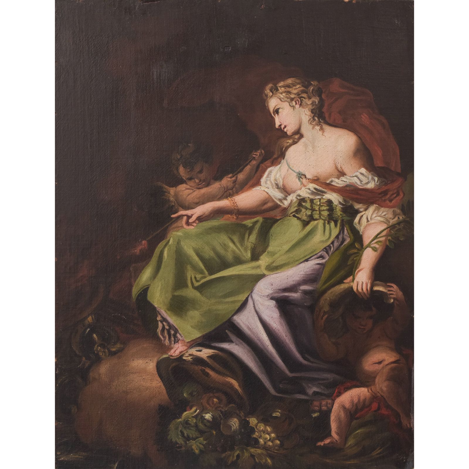 Allegory Of Grandeur   19th Century Follower Of Corrado Giaquinto (1703 1766)