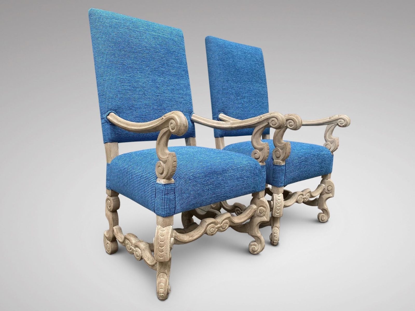 Pair Of 19th C Dutch Carved Armchairs photo furniture