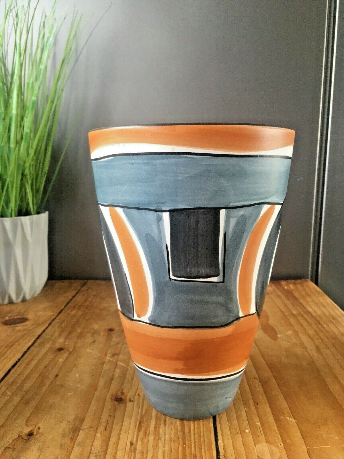Unusual Mid Century Vase Abstract West German Italian Dutch  60's 70's Vintage photo Home Decor