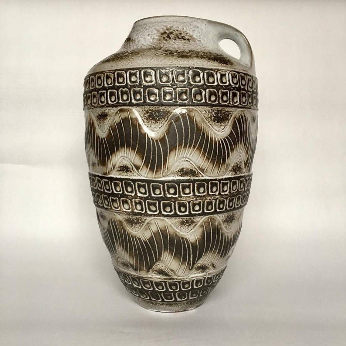 Mid Century Ceramic Floor Vase From Carstens Tonnieshof West Germany photo furniture