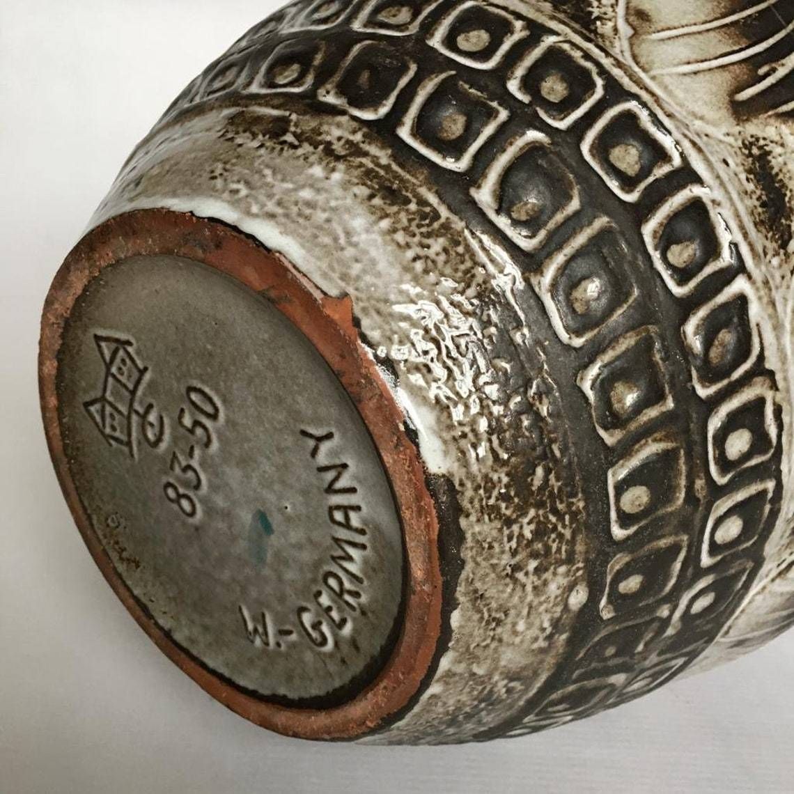 Mid Century Ceramic Floor Vase From Carstens Tonnieshof West Germany photo vinterior