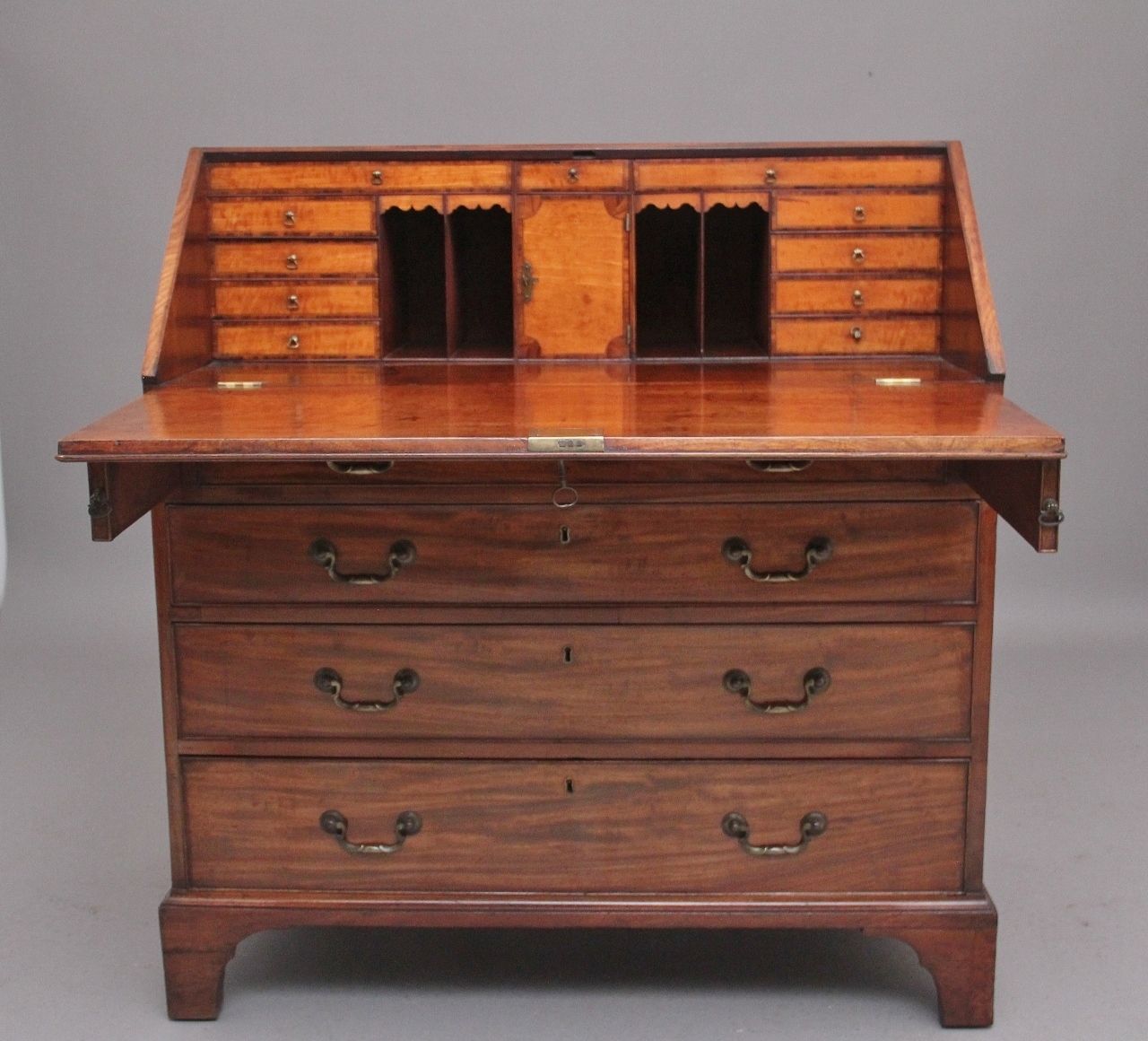 18th Century Mahogany Bureau, 1700s photo furniture