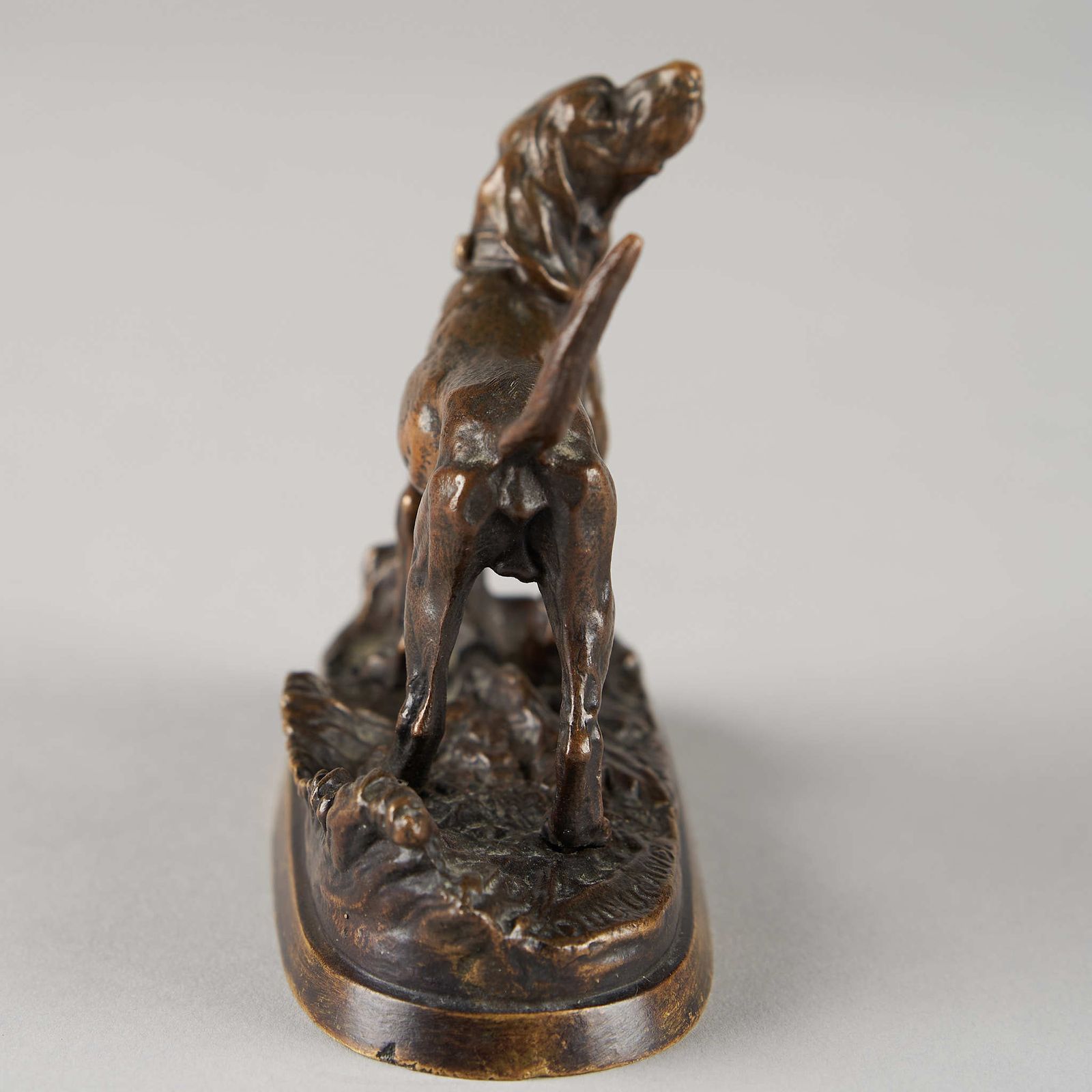 19th Century French Bronze Sculpture Of A Dog, Signed Dubucand photo furniture