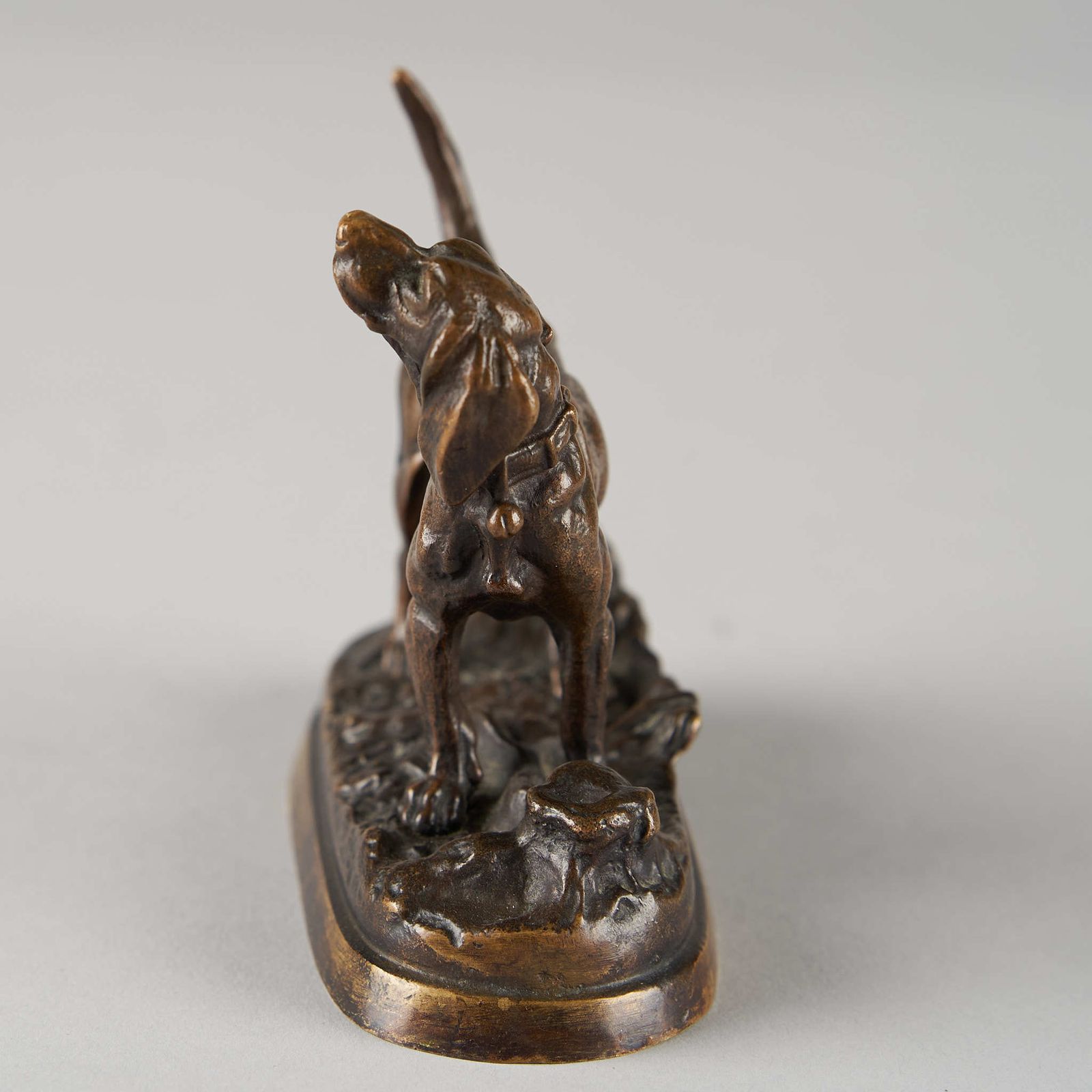 19th Century French Bronze Sculpture Of A Dog, Signed Dubucand photo 945.0