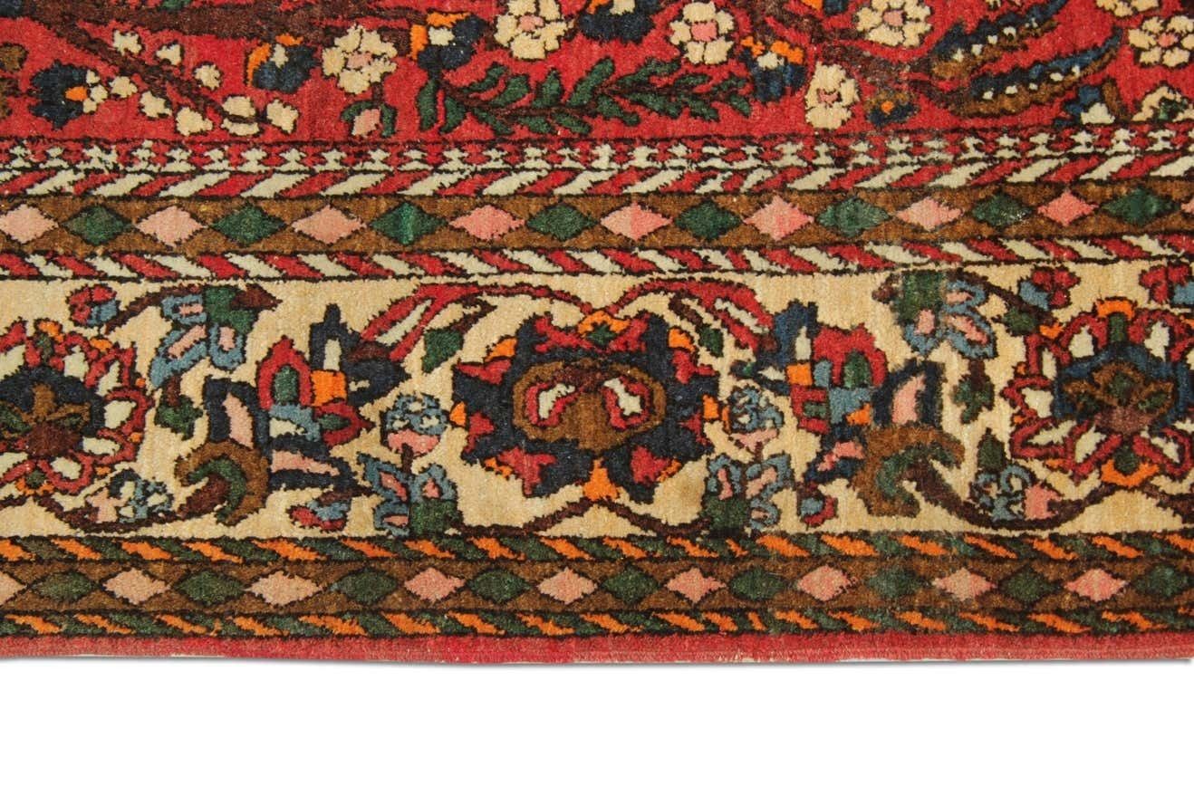 Traditional Red Wool Carpet Handknotted Orienal Antique Area Rug photo for sale