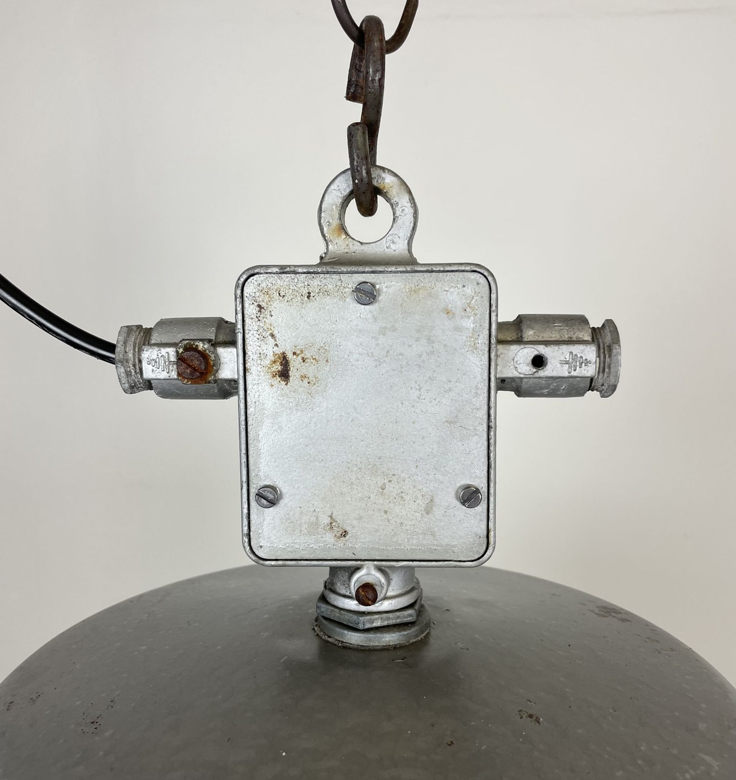 Industrial Polish Factory Pendant Lamp From Mesko, 1970s, 2x photo furniture