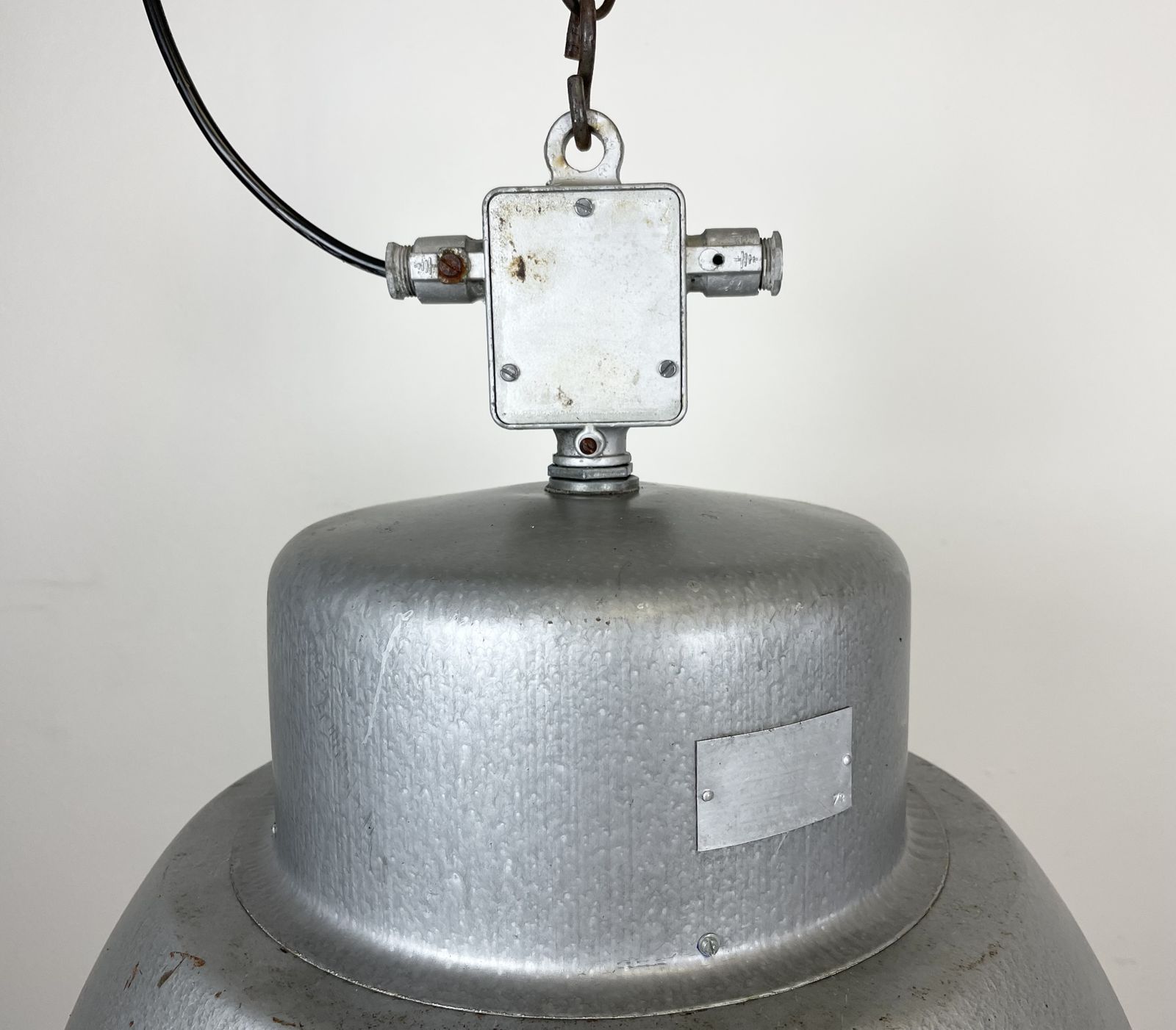 Industrial Polish Factory Pendant Lamp From Mesko, 1970s, 2x photo for sale